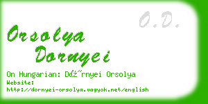 orsolya dornyei business card